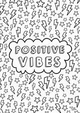 Positive Vibes Mindfulness Mindful Vsco Aesthetics Calm Stress Mind Primark sketch template