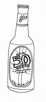 Beer Bottle Drawing Draw Pages Template Coloring Getdrawings sketch template