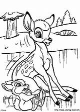 Bambi Pobarvanke Pobarvanka sketch template