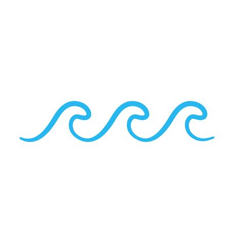 blue water wave  icon   sea  png  transparent background