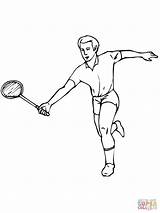 Badminton Coloring Pages Colouring Clipart Printable Drawing Gif Games Categories sketch template