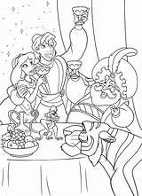 Aladdin Jasmine Rajah Sultan Coloringbay Jafar sketch template