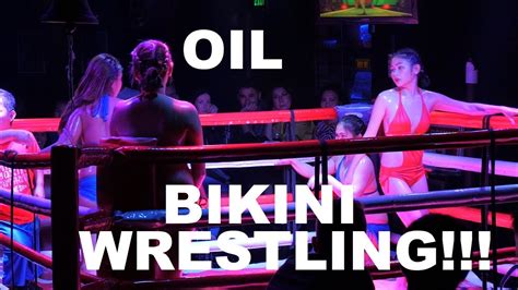 Wild Manila Bikini Women Oil Wrestling And Little People Boxing Youtube