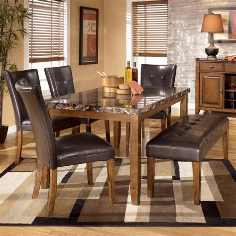 signature design  ashley lacey  piece dining table  side chairs