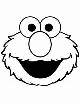 Elmo Coloring Pages Sesame Street Stencil Christmas Face Printable Print sketch template