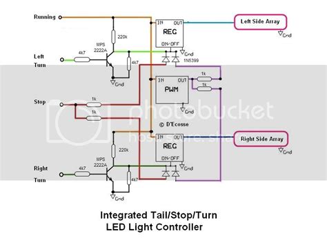 diy led tail light  integrated turn signals oem housing page