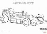 Formula Car Template Coloring Lotus Pages sketch template