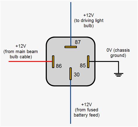 wiring diagram  volt relay