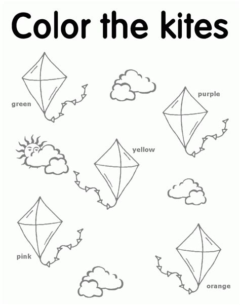 preschool kite az coloring pages coloring home