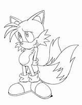 Coloring Tails Sonic Hedgehog Pages Prower Miles Printable sketch template