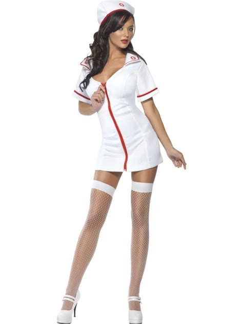 Ladies Fever Sexy Nurse Costume Womens Fancy Dress Naughty Doctor