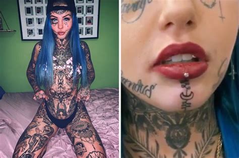 tattoo fan gets face inked after spending £20 000 on body modification