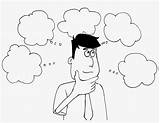Person Thoughts Man Line Bubble Thought Clipart Big Nicepng sketch template