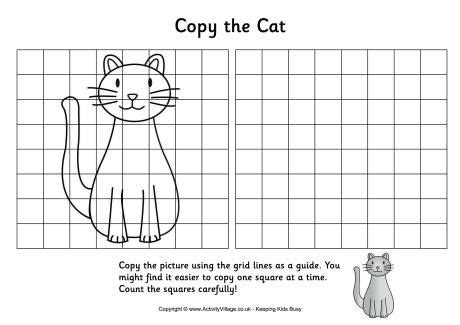 grid copy cat drawing grid drawing skills math drawing student
