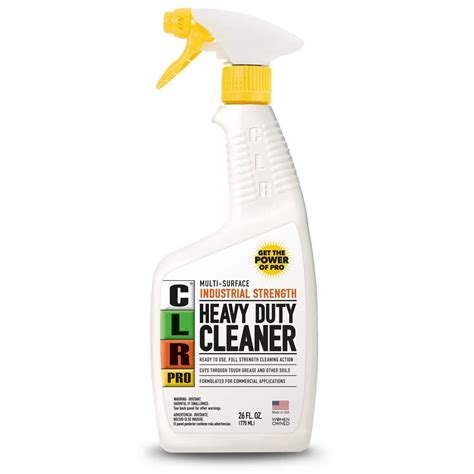 clr pro heavy duty cleaner industrial strength multi surface spray bottle  ounce