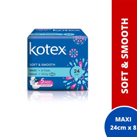 kotex soft smooth maxi wing cm   pads pads shopee malaysia