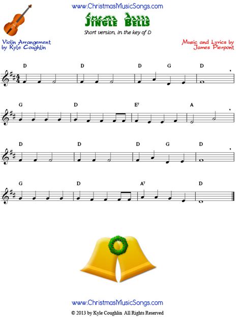 jingle bells  violin easy version  sheet