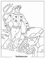 Aquaman Verbnow Manta sketch template