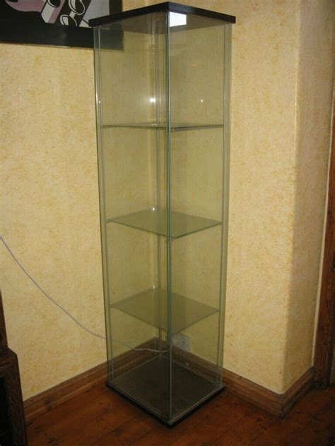 ikea detolf glass display cabinet  dewsbury west yorkshire gumtree