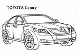 Coloring Pages Toyota Camry Colouring Cars Car Factory Printable Sheet Hero Colorine Corolla Color Derby Drawing Print Kids Demolition Book sketch template