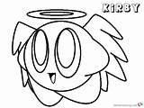 Kirby Coloring Pages Base Angel Printable Deviantart Kids sketch template