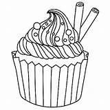 Coloriage Cupcakes Muffin Cannelle Vanille Colorier Disegno Ausmalbilder Ausmalbild Colorare Ausmalen Malvorlagen Mandala Coloringareas Sellos Digitales sketch template