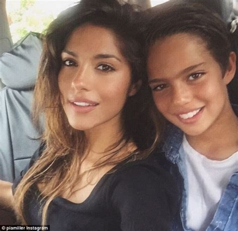 Pia Miller Dons Black Mini Dress As She Spends Time With Friends And