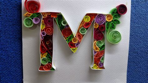 paper quilling letter