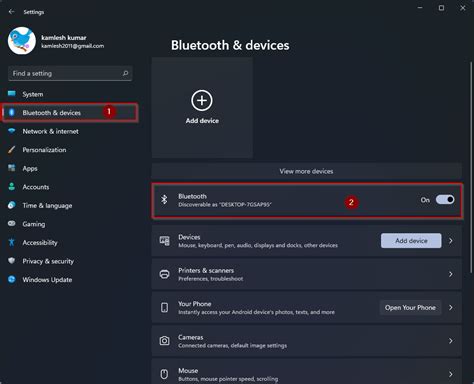 enable  disable bluetooth  windows    gear