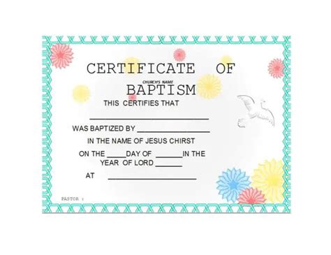 blank baptism certificates kitty baby love