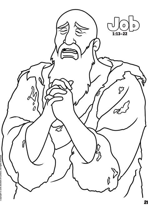 coloring pages  job   bible learn  color