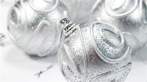silver christmas ornaments pictures