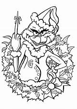 Grinch Christmas Stole Grin sketch template