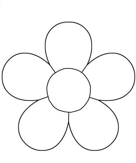 petal flower coloring page coloring pages