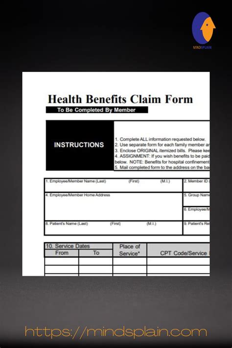 Humana Insurance Claim Form Financial Report
