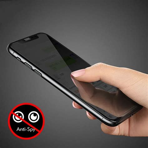 Anti Peeping Privacy Tempered Glass Film For Iphone X 8 7 6s Plus