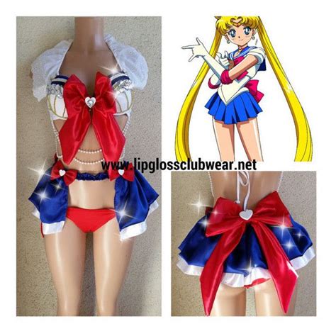 Sailor Moon Inspired Outfit Rave Wear Theme Wear Dance Rave