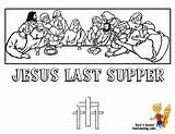 Supper Yescoloring Disciples Birijus Crucifixion Regal Tomb sketch template