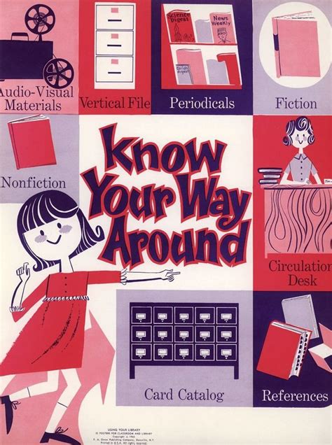 adorable midcentury posters teaching kids     library