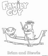 Guy Coloring Stewie Brian Family Pages Printable sketch template