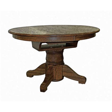 eagle single pedestal  hermies table top stewart roth furniture