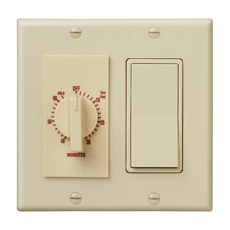 minute time control   rocker switch ivory