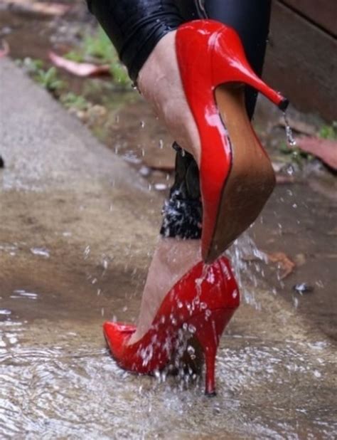 Pin On Wet Girls In Heels