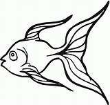 Goldfish Coloring Pages Fish Clipart Outline Gold Printable Kids Drawing Clip Bowl Cliparts Print Colouring Clipartpanda Cartoon Simple Animal Book sketch template