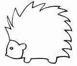 Porcupine Coloring Pages Drawing Clipart Easy Drawings Colouring Cartoon Kids Draw Printable Google Baby Sheets Animals Preschool Clip Porcupines Cliparts sketch template