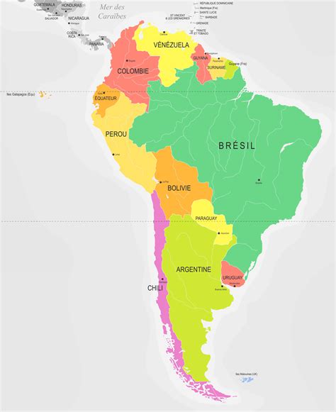 les  selectionnes image carte amerique latine  image carte amerique du sud