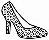 Coloring Pages Shoes Slippers sketch template