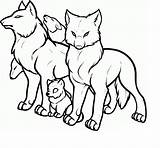 Wolf Coloring Kids Pages Animal sketch template