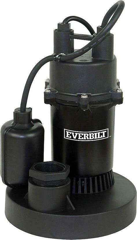 everbilt  hp aluminum submersible sump pump wtethered switch sump pumps amazon canada