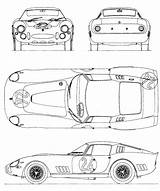 275 Gtb Ferrari Blueprint 1965 Speciale Competizione Modeling 3d sketch template
